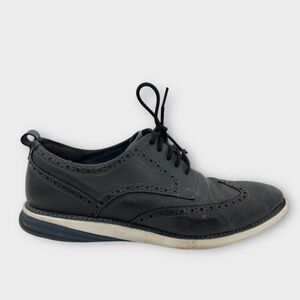 Cole Haan Black Oxford‎ Dress Shoes with White Sole Mens Size 13 Fair Condition